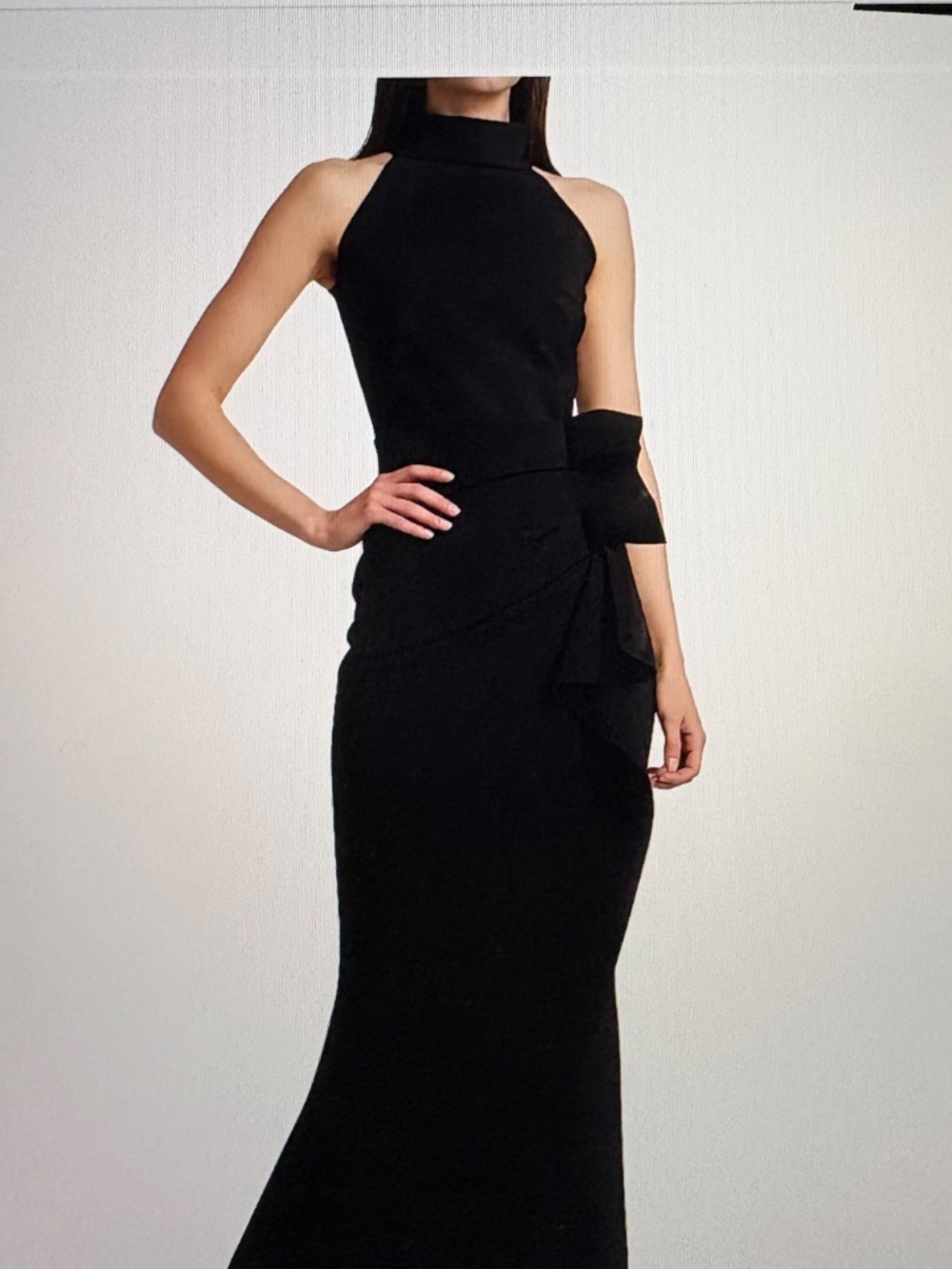 Chiara Boni La Petite Robe  Gudrum Halter Ruffle Gown